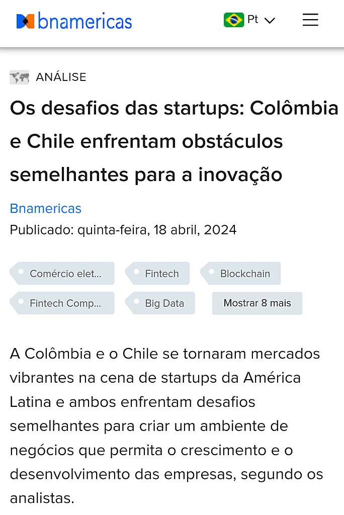 Os desafios das startups: Colmbia e Chile enfrentam obstculos semelhantes para a inovao